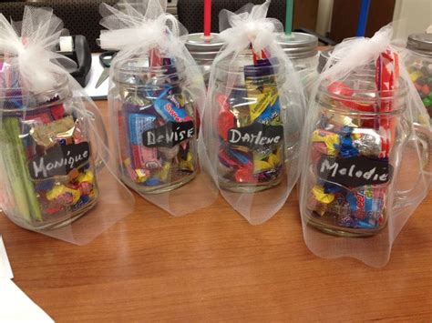 Jar of Yummy Fun! Great mason jar gift idea. I made these for my staff ...