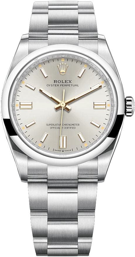 126000 Silver Rolex Oyster Perpetual 36mm Midsize Watch