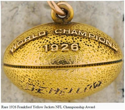 Philly & Stuff: Frankford Yellow Jackets 1926 NFL Football Champions ...