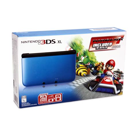 Nintendo 3DS XL (with Mario Kart 7 Blue Edition Pre-Installed)