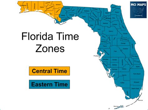 How Florida’s Desire to Make Daylight Savings Time Permanent would shift the Time Zone Map - MCI ...