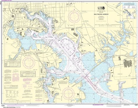 NOAA Nautical Chart - 12281 Baltimore Harbor