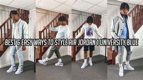 Best & Easy Ways To Style Air Jordan 1 University Blue Outfit - YouTube