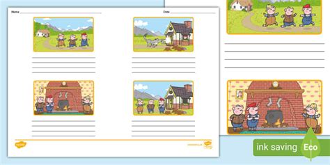 The Three Little Pigs Storyboard Template - 3 Little Pigs