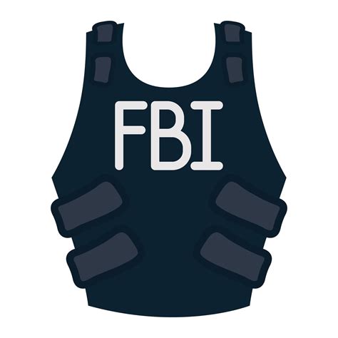 fbi bulletproof vest isolated icon 5031839 Vector Art at Vecteezy