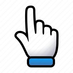 Click, gesture, hand, here, point, signs icon - Download on Iconfinder