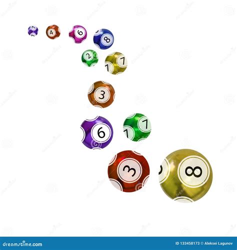 Vector Colorful Lottery Balls, Different Numbers and Colors. Stock ...