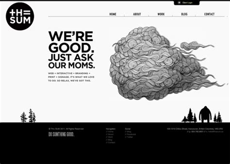 9 Gorgeous examples of black and white websites | Web design trends ...