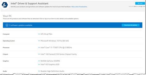 Intel Driver Support Assistant Download Install Update Intel Drivers ...