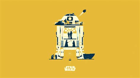 1920x1080 Resolution R2 D2 Star Wars Minimalist 1080P Laptop Full HD ...