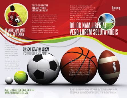 Sport Balls Brochure Template Design and Layout, Download Now, 08071 ...