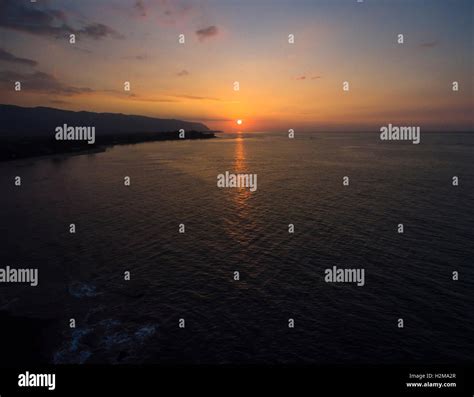 Aerial Sunset view Stock Photo - Alamy