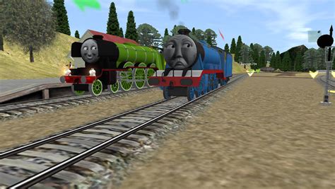 Flying Scotsman and Gordon by CyberSteamer on DeviantArt