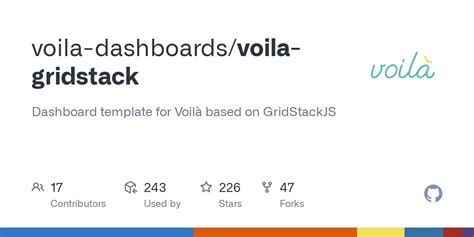 GitHub - voila-dashboards/voila-gridstack: Dashboard template for Voilà based on GridStackJS