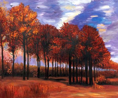 Van Gogh Reproduction: Autumn Landscape Reproduction