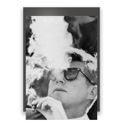 JFK Smoking with Shades John F. Kennedy President Poster | TeeShirtPalace