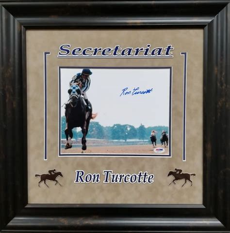 Ron Turcotte "SECRETARIAT" signed 8x10 | Autographed Framed Memorabilia ...