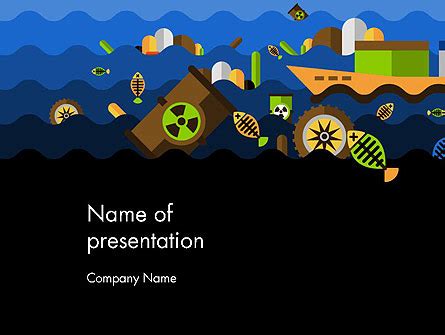 Water Pollution Illustration Presentation Template for PowerPoint and ...