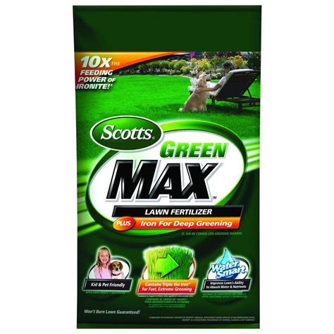 Scotts 5,000 sq. ft. Green Max Lawn Fertilizer-49100 - The Home Depot