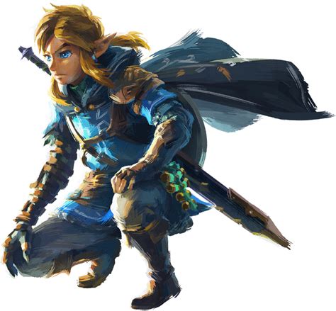 File:Link Crouching - TotK key art nobg.png - Zelda Dungeon Wiki, a The ...