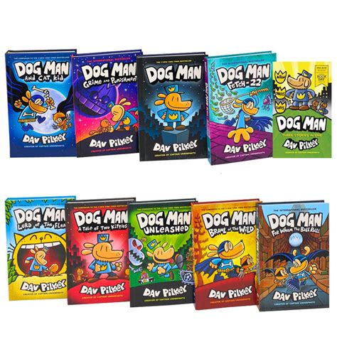 Dav Pilkey 10 Books Collection Set Adventures of Dog Man Series Inc Wo – Lowplex