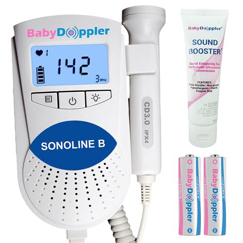 Sonoline B Fetal Doppler Baby Heart Rate Monitor Blue 3MHz Probe, Baby Heart Monitor, Backlight ...