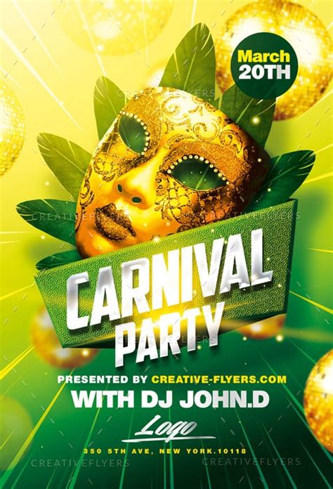 Carnival Flyer Template PSD for Photoshop - Creative Flyers