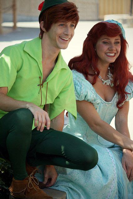 Peter Pan and Ariel | Disney face characters, Face characters, Peter pan