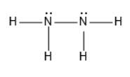 What is the molecular geometry of $\ce{N2H4}$? | Quizlet