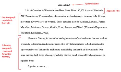 How do I do an APPENDIX in APA style? - Answers