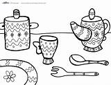 Princess Tea Party Coloring Pages sketch template