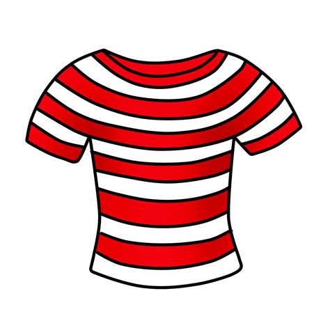 Striped Red T-shirt - Free T-shirt Clipart Download - Commercial #clipart #graphics by Clipart 4 ...