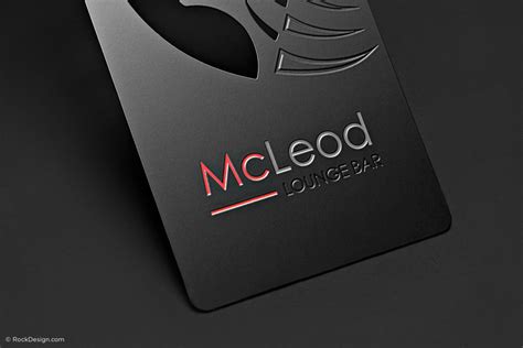 Black Metal Business Cards