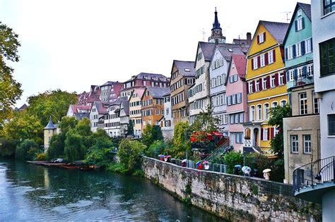 Tübingen am Neckar: Neckarfront und Zwingel bei Regen [on … | Flickr