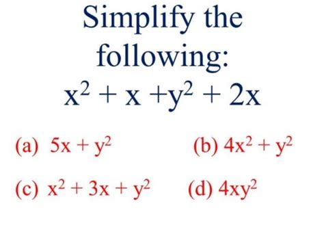 Simplifying Algebraic Expressions Worksheet Answers / Simplifying Simple Algebraic Fractions ...