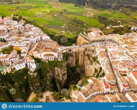 Aerial View of Ronda, Spain Editorial Photo - Image of residential, nature: 231584481