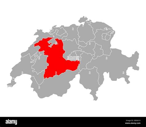 Map of Bern in Switzerland Stock Photo - Alamy