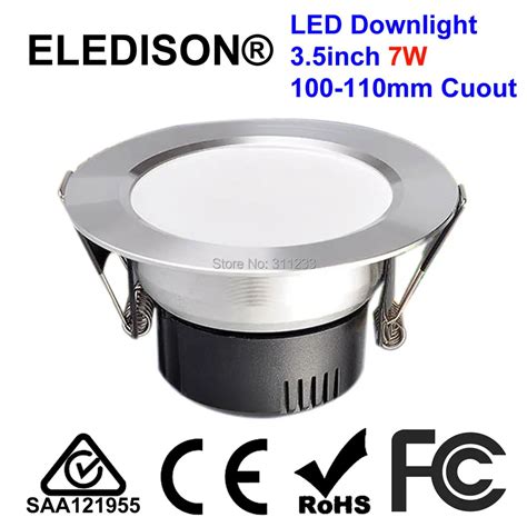 3.5 inch LED Downlight Bulb 7W 100mm Cutout 85 265V Recessed with LED ...