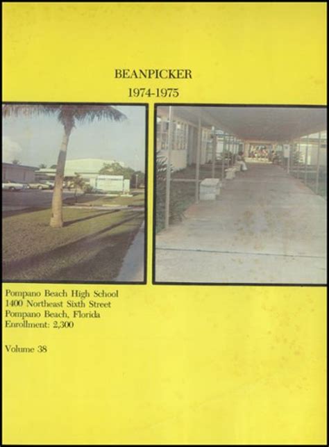 Explore 1975 Pompano Beach High School Yearbook, Pompano Beach FL - Classmates