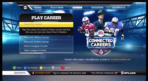 Connected Careers - Madden 2013 Wiki Guide - IGN