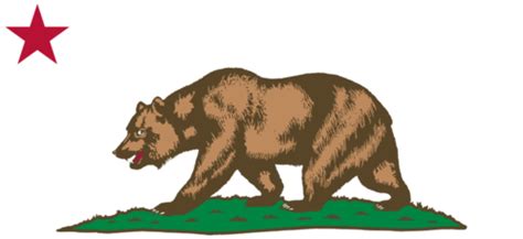 Flag of California - Bear, Plot and Star Free Vector Download | FreeImages