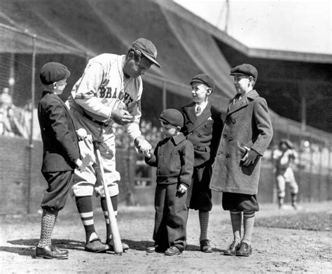 Babe Ruth and Kids, 1935 - Baseball History Comes Alive