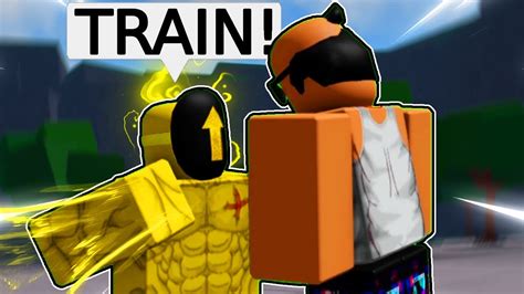 GOLDEN ARROW TRAINS JUN IN THE STRONGEST BATTLEGROUNDS.. (Roblox Funny ...