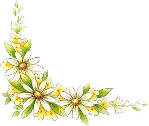 Download High Quality clipart flowers corner Transparent PNG Images ...