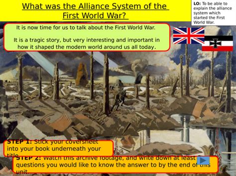 What was the Alliance System of the First World War? | Teaching Resources