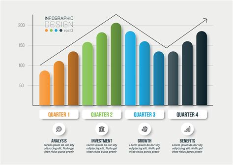 Infographic business template with graph or chart design. 2276692 Vector Art at Vecteezy