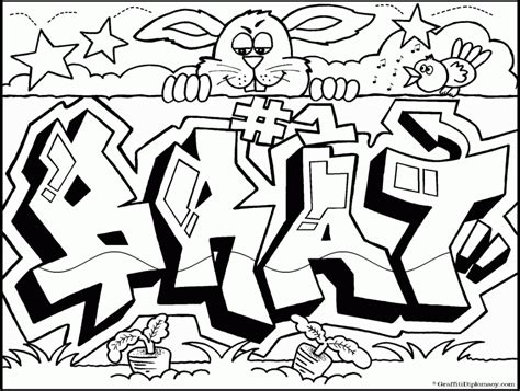 Gambar Graffiti Characters Coloring Pages Home Printable Free Gambar ...