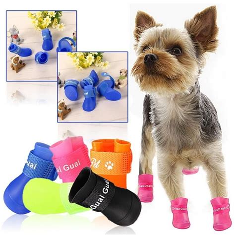 Waterproof Anti-Slip Pet Boots, 5 Colors available fashion style | Dog rain boots, Dog boots ...