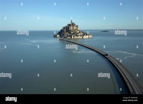 Mont Saint Michel Aerial View High Resolution Stock Photography and ...