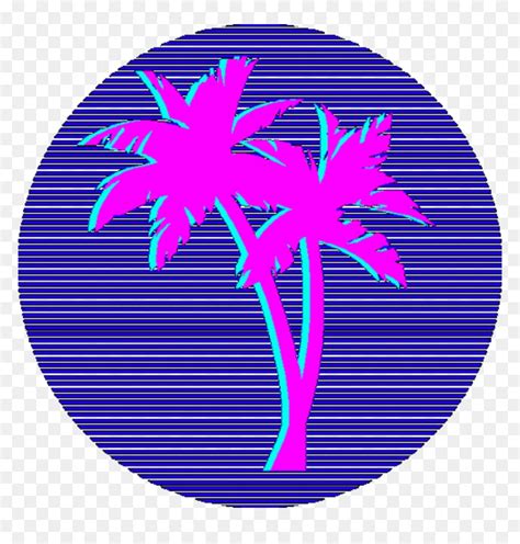 ##vaporware #vaporwave #aesthetic #palmeras - Vaporwave Palm Tree Png, Transparent Png - vhv